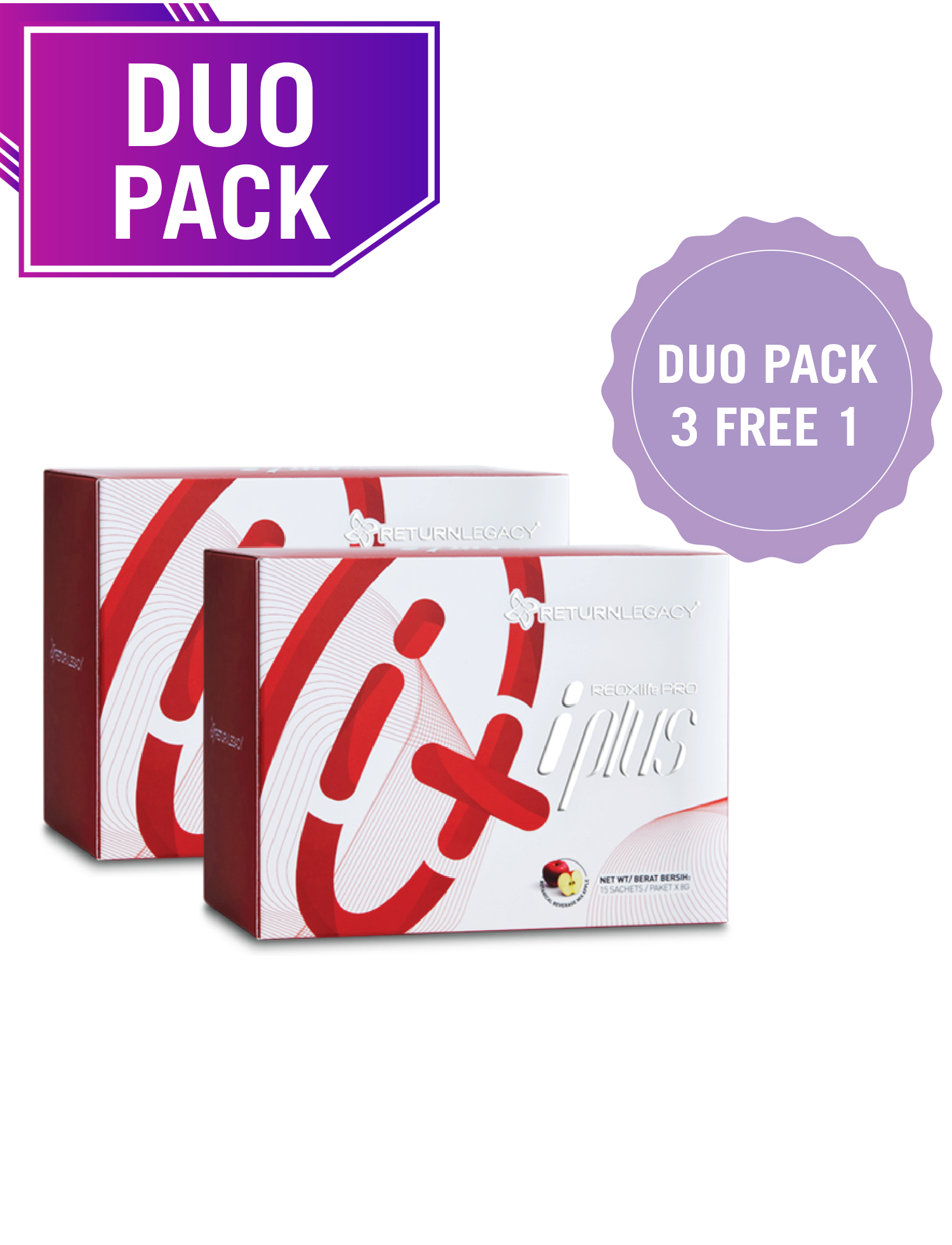 REOXlife PRO Iplus (3 DUO PACK FREE 1 DUO PACK ) 